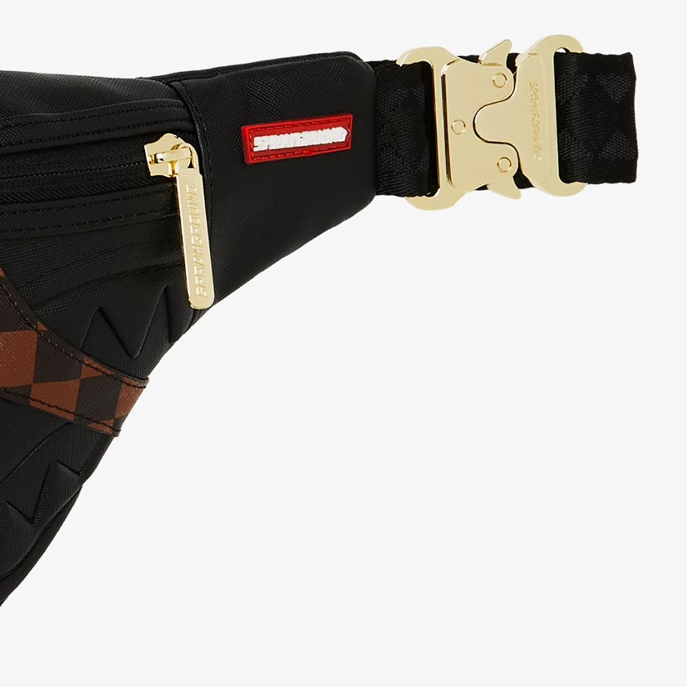 SPRAYGROUND Jetstream Brown Savvy Crossbody Unisex Τσαντάκι Μέσης - 4
