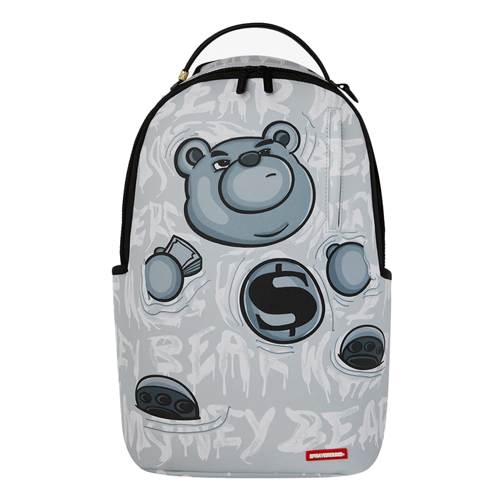 SPRAYGROUND Money Bear Graffiti Float DLXSV  Unisex Backpack - Γκρι