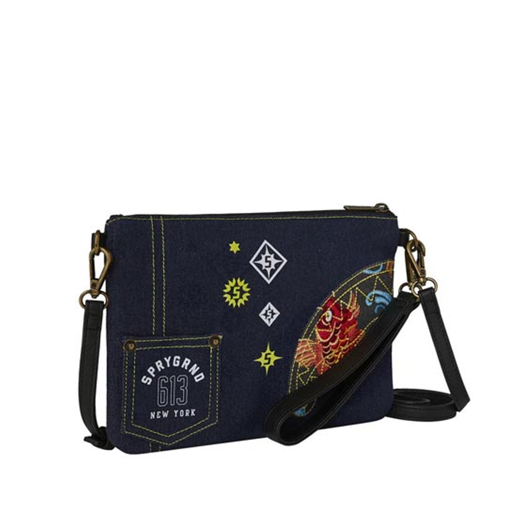 SPRAYGROUND Evisu Style Crossover Clutch Unisex Τσάντα Χιαστί - Χειρός - 4