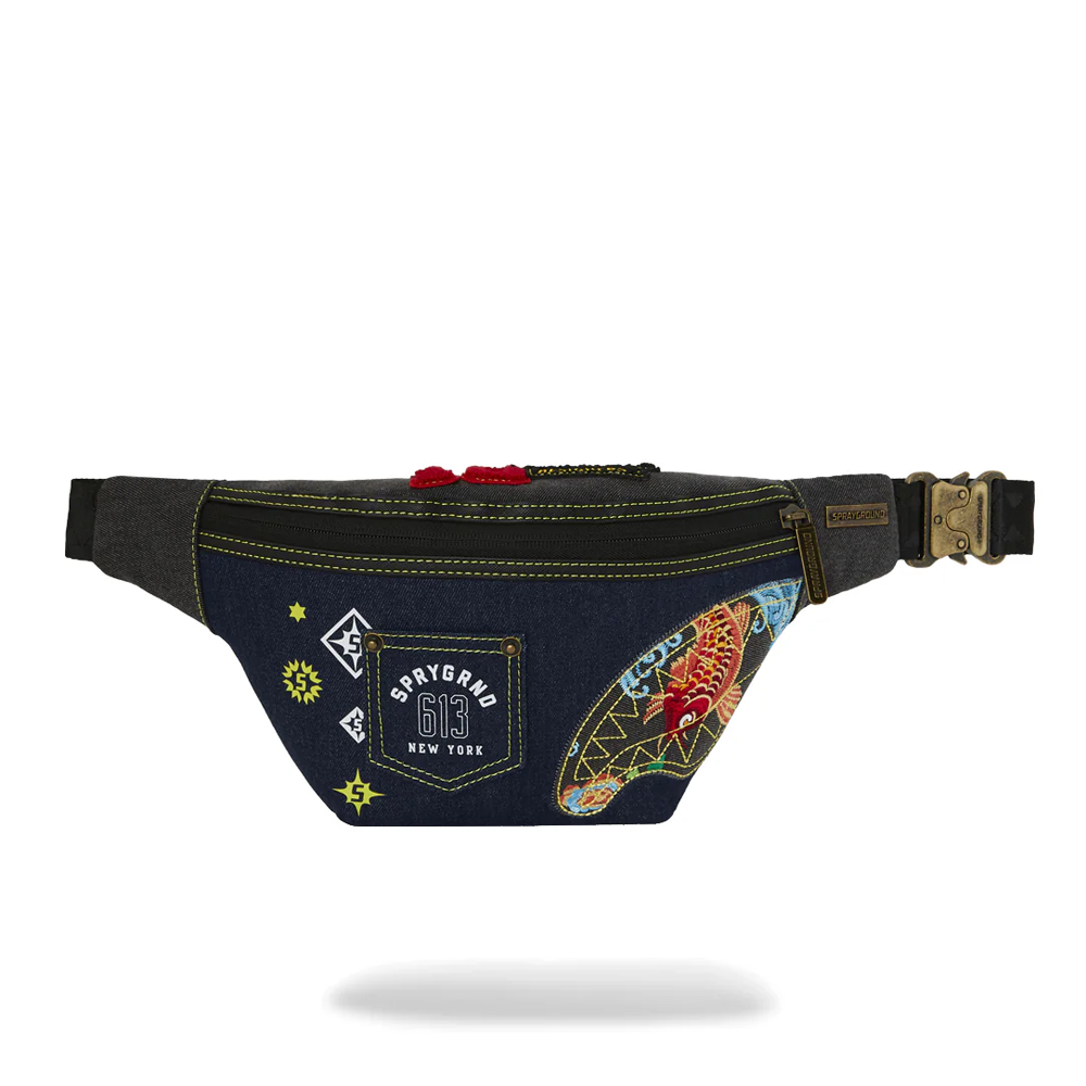 SPRAYGROUND Evisu Style Savvy  Crossbody Unisex Τσαντάκι Μέσης - Μπλε