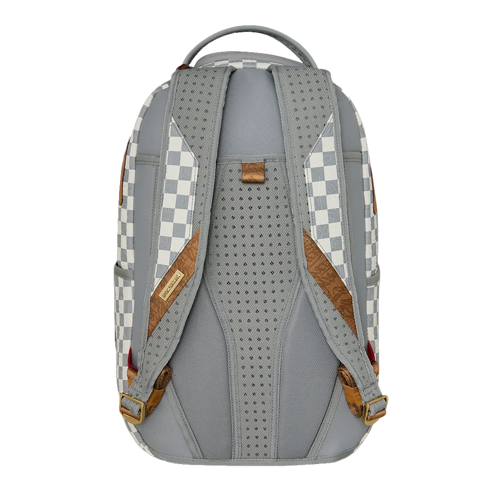 SPRAYGROUND Embossed  Check Cream DLXSV Unisex Backpack - 2