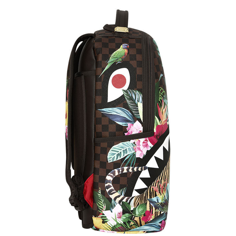 SPRAYGROUND Sip Flowering Jungle Shark  DLXSV Unisex Backpack - 3