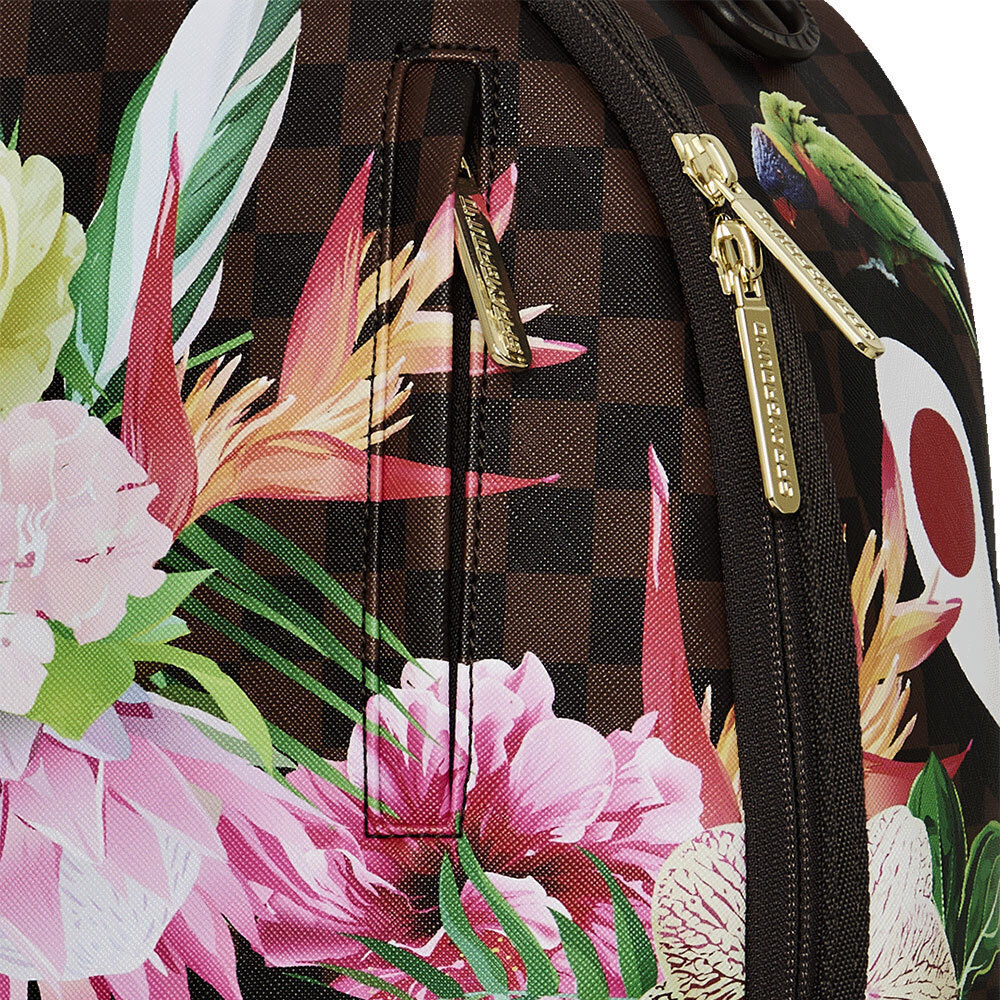 SPRAYGROUND Sip Flowering Jungle Shark  DLXSV Unisex Backpack - 5