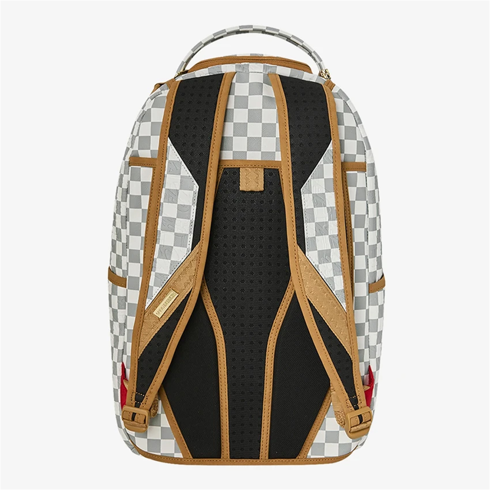 SPRAYGROUND Graff Embossed Cream Check DLXSV Unisex Backpack - 2