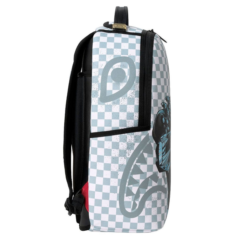 SPRAYGROUND Marvel Black Panther Wakanda Forever On White Check DLXSV Unisex Backpack - 3