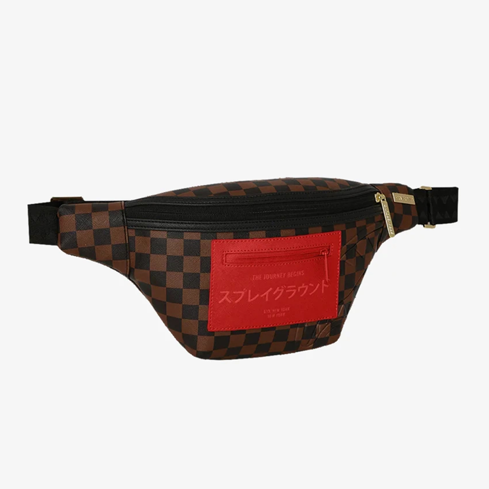 SPRAYGROUND Red Redemption Pyramid Savvy Crossbody Unisex Τσαντάκι Μέσης - 2