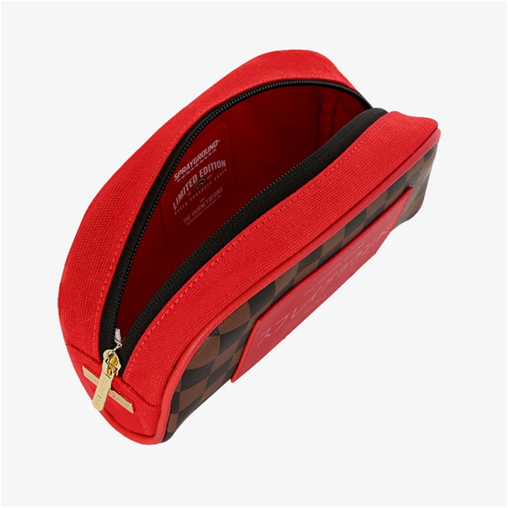 SPRAYGROUND Red Redemption Pouch Pencil Pouch Unisex Κασετίνα - 4