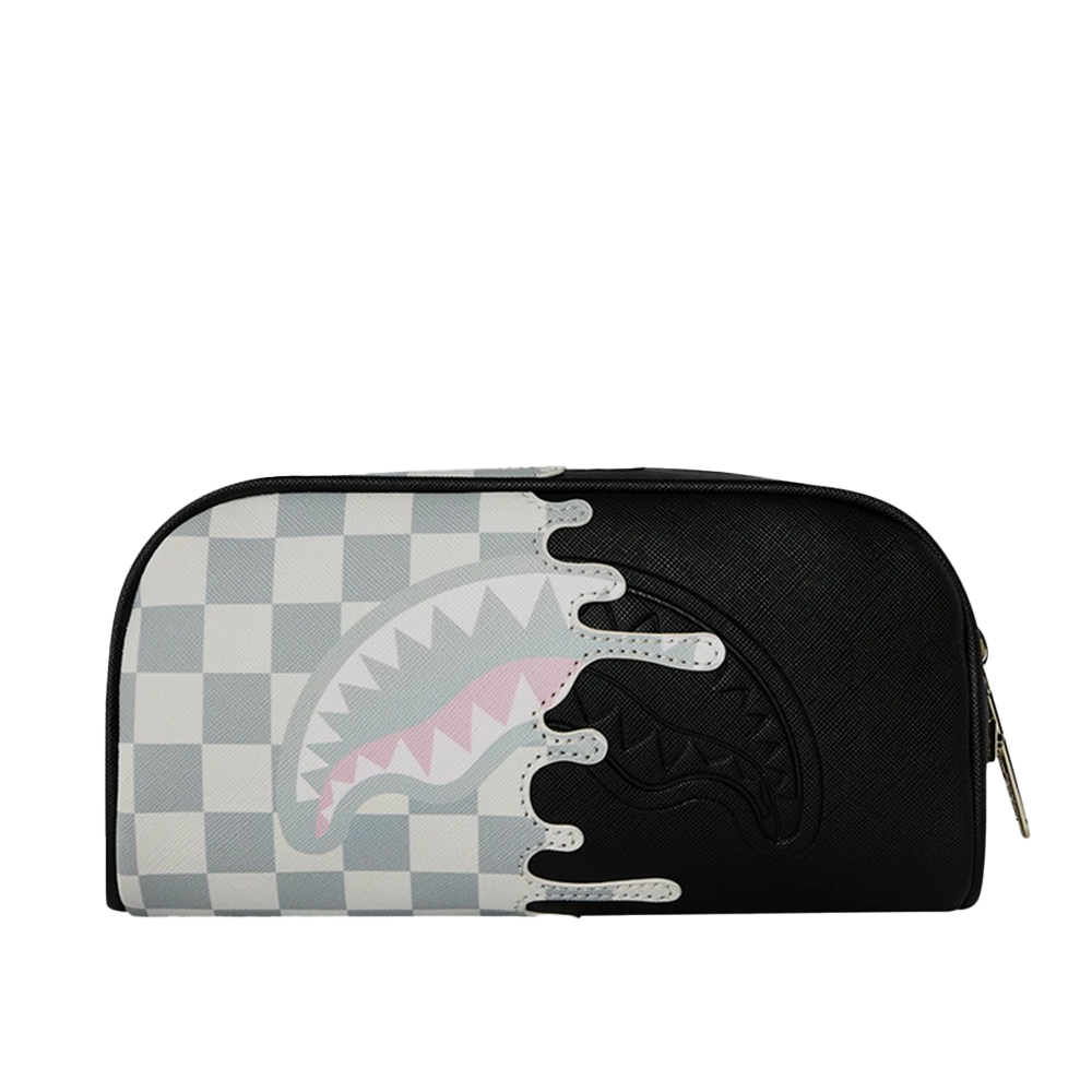 SPRAYGROUND Cream Check Unfinished Shark Pencil Pouch Unisex Κασετίνα - Multi