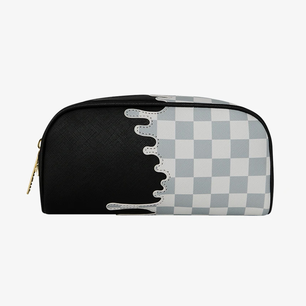 SPRAYGROUND Cream Check Unfinished Shark Pencil Pouch Unisex Κασετίνα - 2