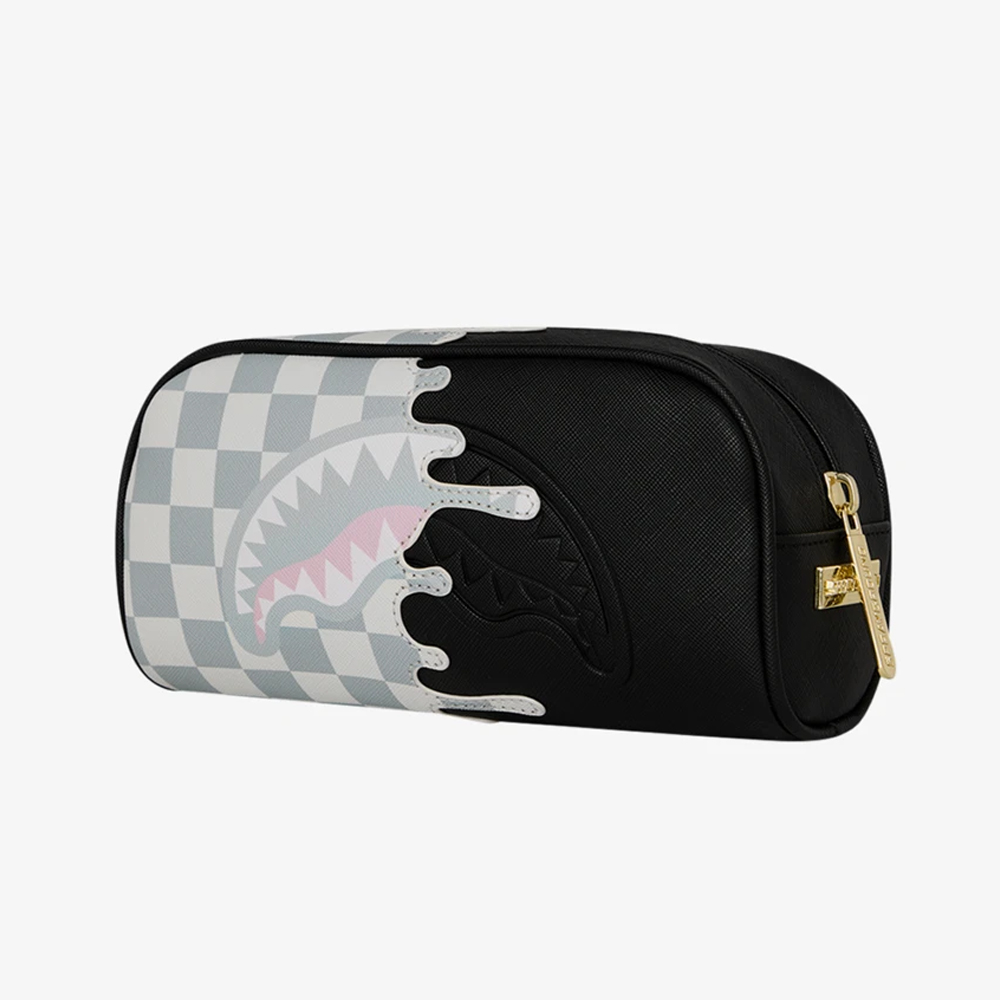 SPRAYGROUND Cream Check Unfinished Shark Pencil Pouch Unisex Κασετίνα - 4