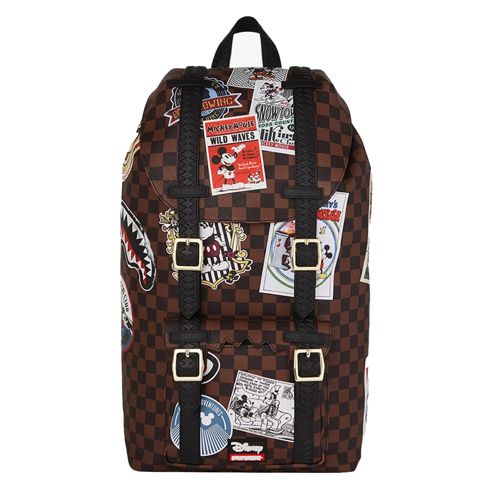 SPRAYGROUND Mickey Global Mogul Style Hills Unisex Backpack - Καφέ