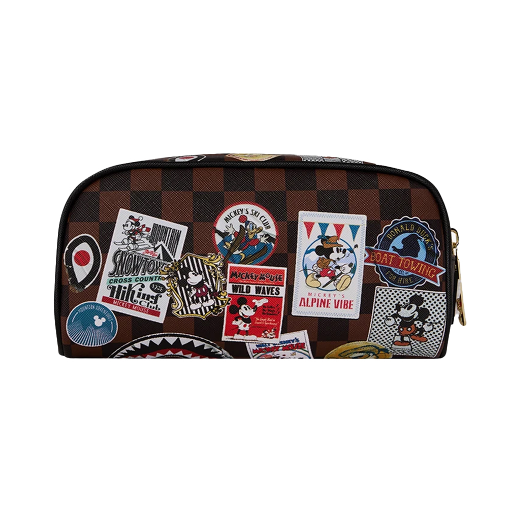 SPRAYGROUND Mickey Global Mogul Style Pencil Case Unisex Νεσεσέρ - Καφέ