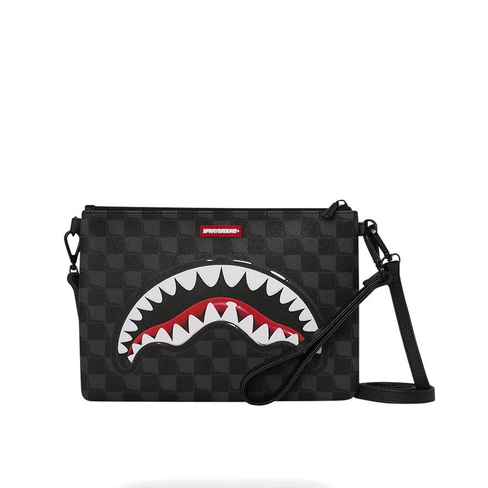 SPRAYGROUND Sip Balloon Black Crossbody Pouchette Unisex Τσάντα Χιαστί - Χειρός - Μαύρο