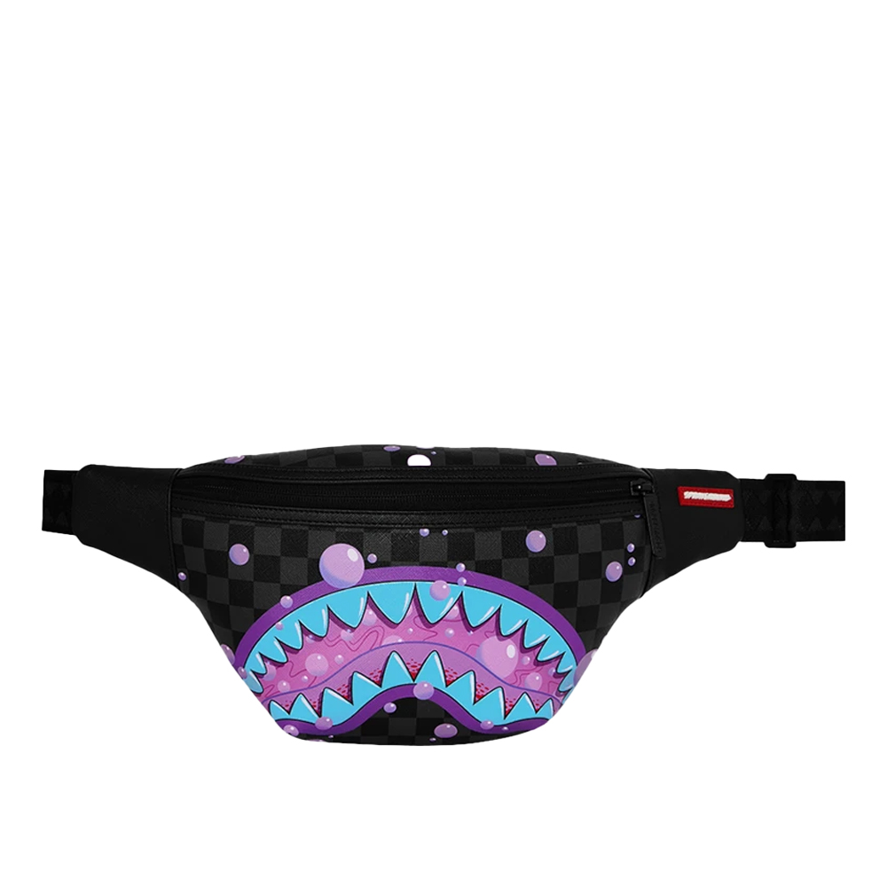 SPRAYGROUND Purple Slime Takeover Savvy Crossbody Unisex Τσαντάκι Μέσης - Μαύρο
