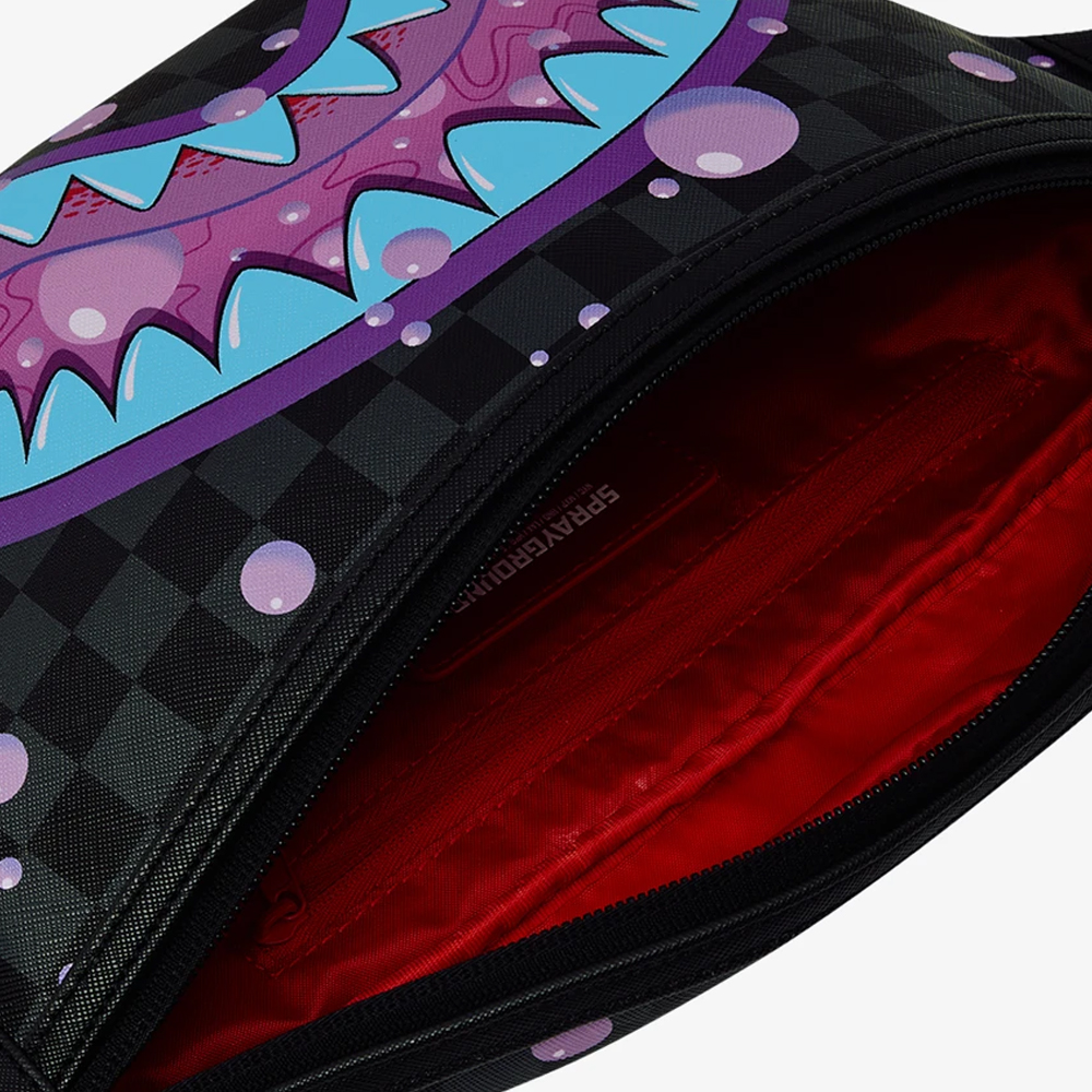 SPRAYGROUND Purple Slime Takeover Savvy Crossbody Unisex Τσαντάκι Μέσης - 3
