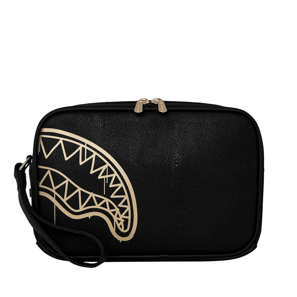 SPRAYGROUND That Gold Drap Toiletry Bag Unisex Νεσεσέρ - Μαύρο