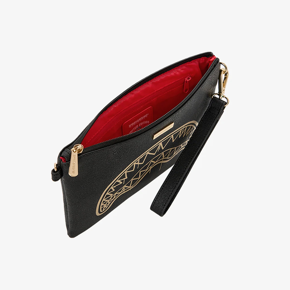 SPRAYGROUND That Gold Drap Crossover Pouchette Unisex Τσάντα Χιαστί - Χειρός - 3