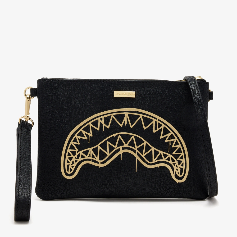 SPRAYGROUND That Gold Drap Crossover Pouchette Unisex Τσάντα Χιαστί - Χειρός - 4