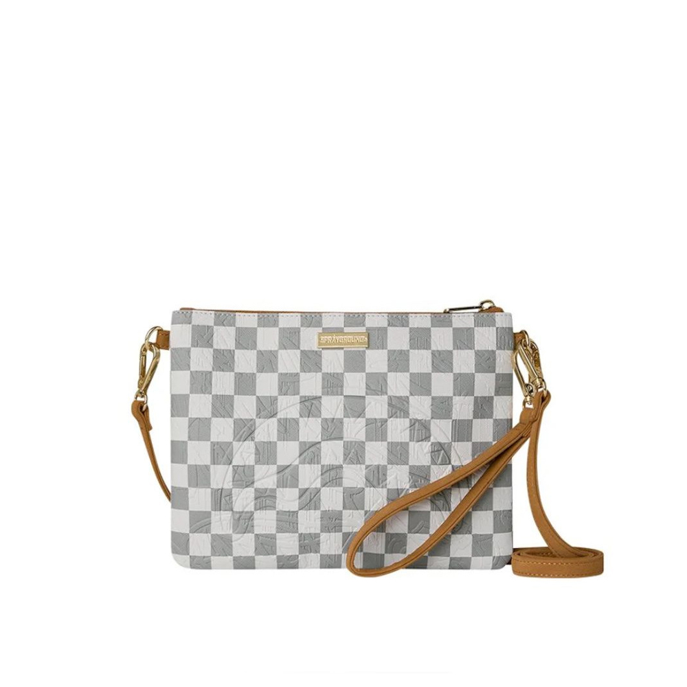 SPRAYGROUND 3am Cream Pouchette Unisex Τσάντα Χιαστί - Χειρός - Λευκό