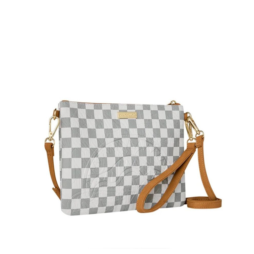 SPRAYGROUND 3am Cream Pouchette Unisex Τσάντα Χιαστί - Χειρός - 3