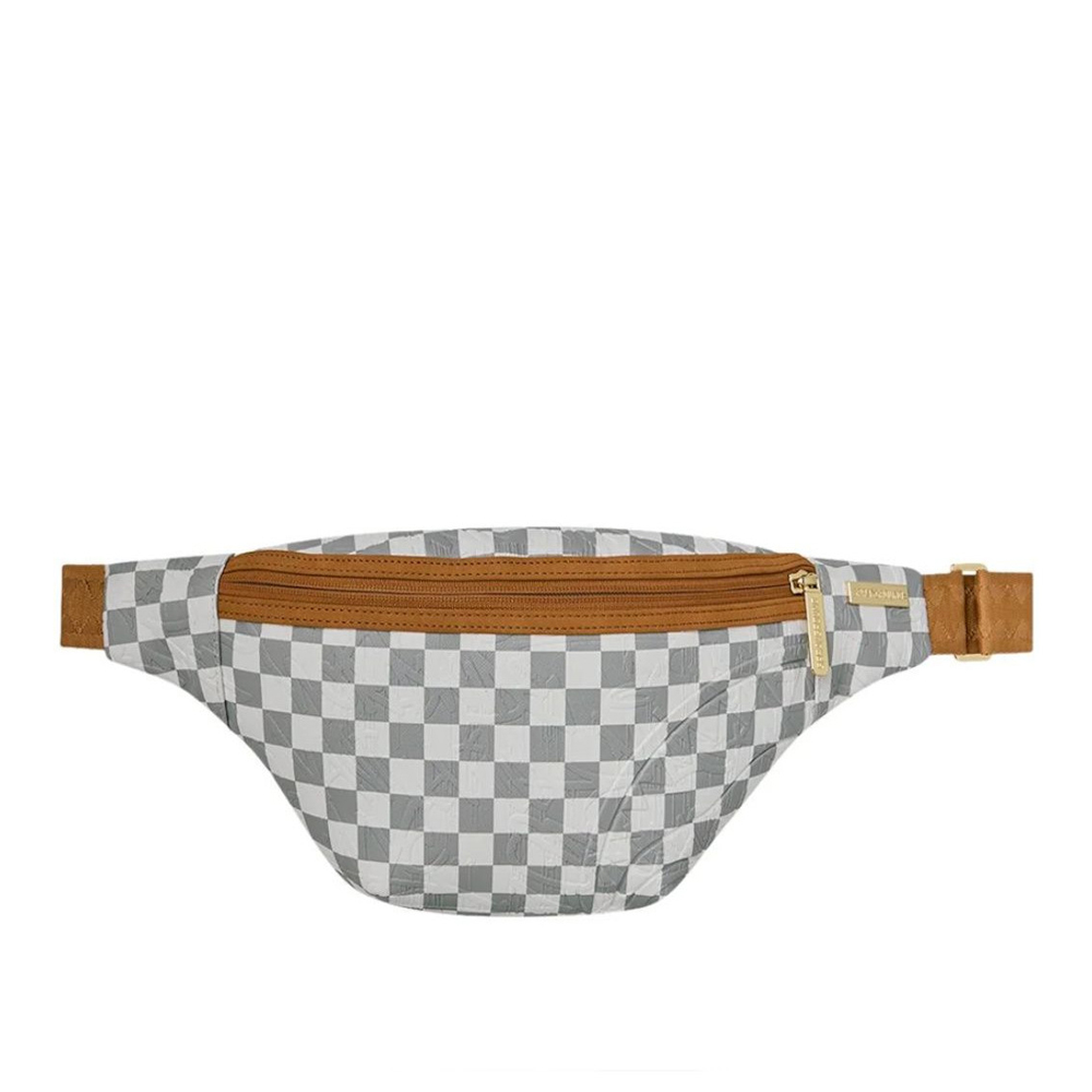 SPRAYGROUND 3am Cream Savvy Crossbody Unisex Τσαντάκι Μέσης - Λευκό