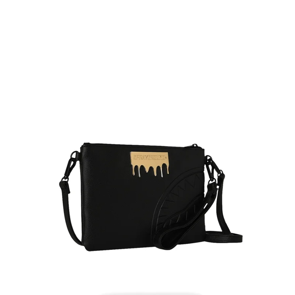 SPRAYGROUND Gold Drip Lux Crossbody Pouchette Unisex Τσάντα Χιαστί - Χειρός - 3