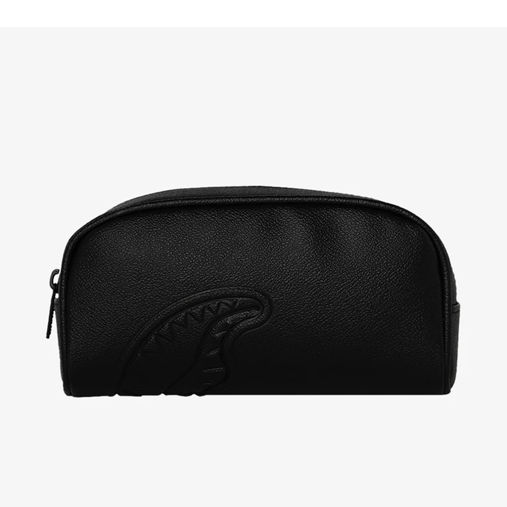 SPRAYGROUND Silver Side Drip Black Check Pencil Pouch Unisex Κασετίνα - 2