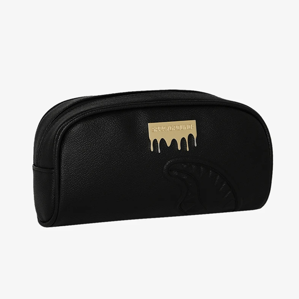 SPRAYGROUND Silver Side Drip Black Check Pencil Pouch Unisex Κασετίνα - 3