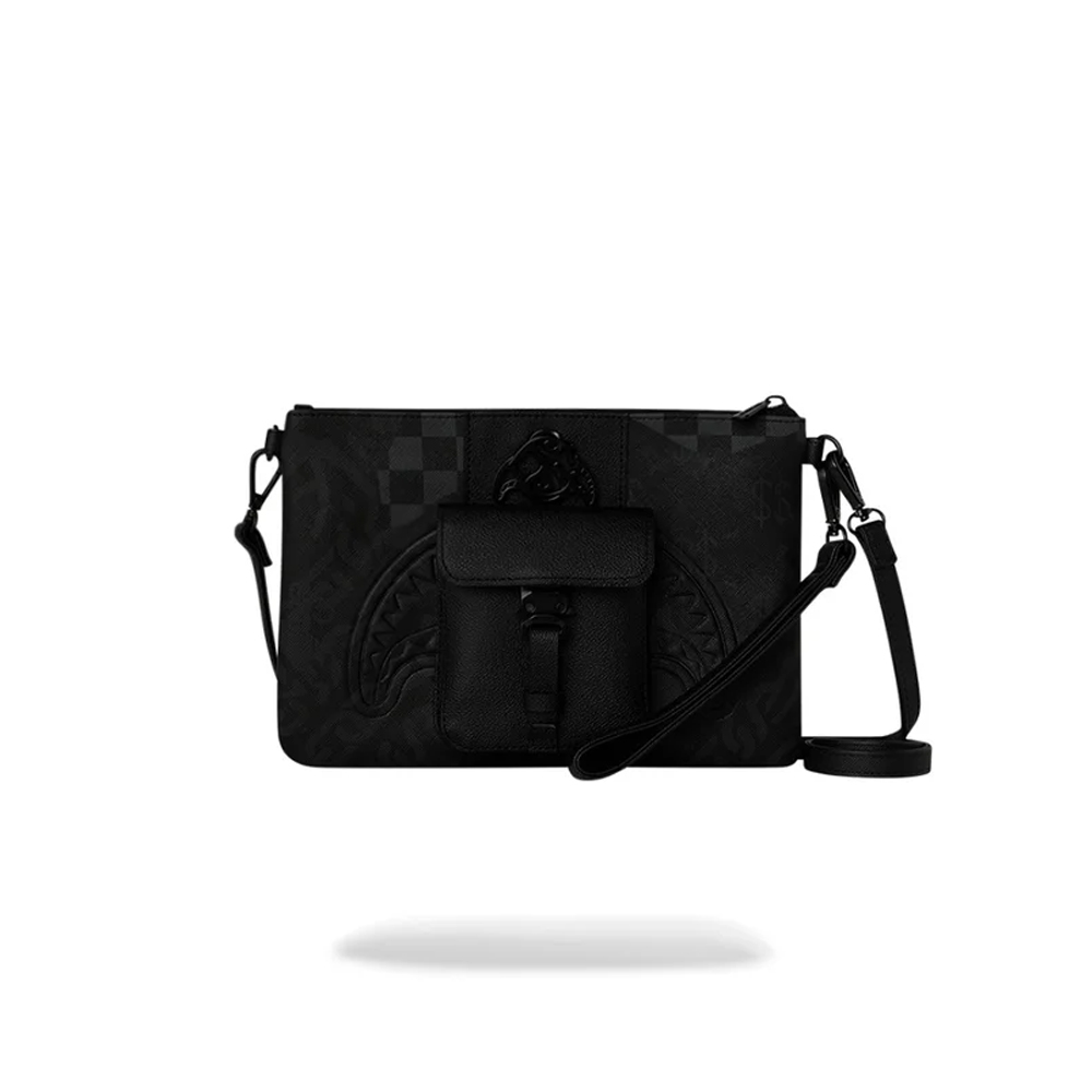 SPRAYGROUND 3am Mix Up V2 Crossbody Pouchette Unisex Τσάντα Χιαστί - Χειρός - Μαύρο