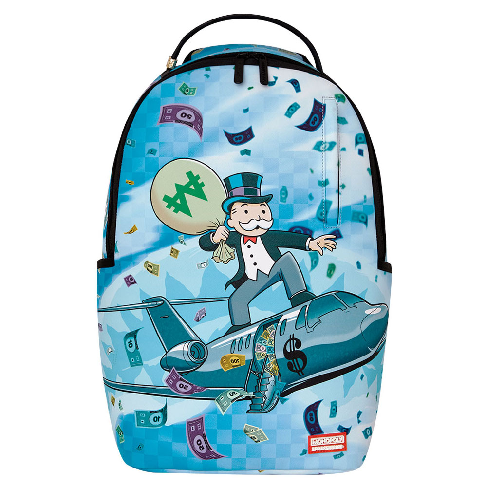 SPRAYGROUND Monopoly Jet Rider DLXSV Unisex Backpack - Γαλάζιο
