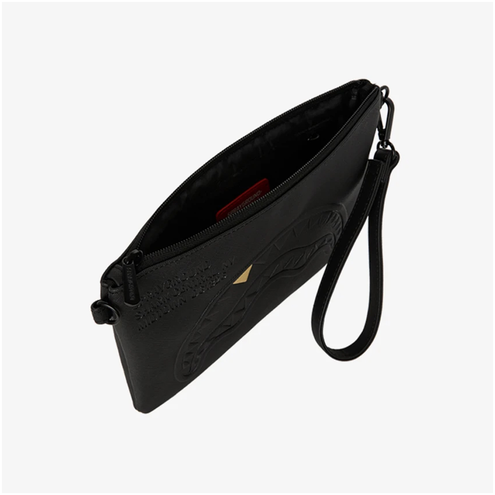 SPRAYGROUND Blacked Out Embossed Gold Tooth Crossover Clutch  Unisex Τσάντα Χιαστί - Χειρός - 3