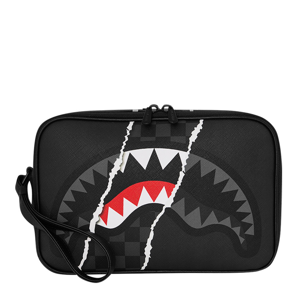 SPRAYGROUND Center Rip Reveal Toiletry Brick Unisex Νεσεσέρ - Μαύρο