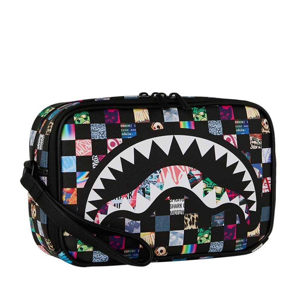 SPRAYGROUND  Crazy Check Toiletry Brick Unisex Νεσεσέρ - 3