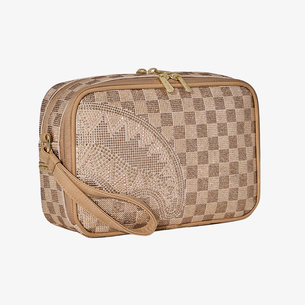 SPRAYGROUND 2 Tone Gold Trinity Toiletry Brick Unisex Νεσεσέρ - 3