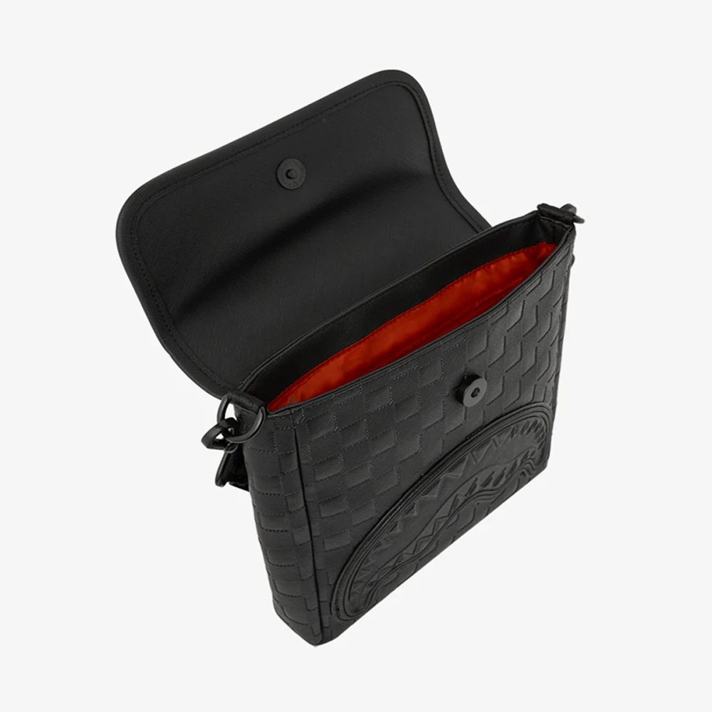 SPRAYGROUND Raised Check Messenger Sling Unisex Τσάντα Χιαστί - 3