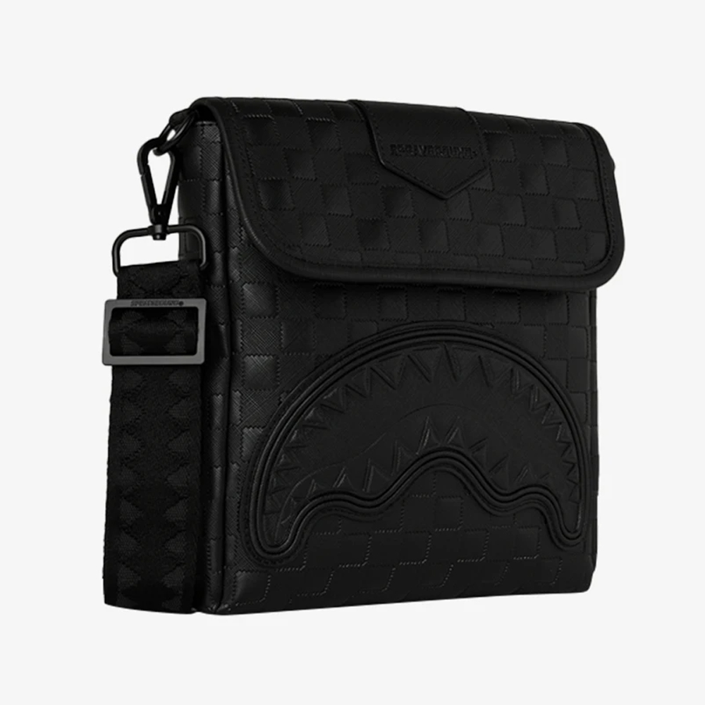 SPRAYGROUND Raised Check Messenger Sling Unisex Τσάντα Χιαστί - 4