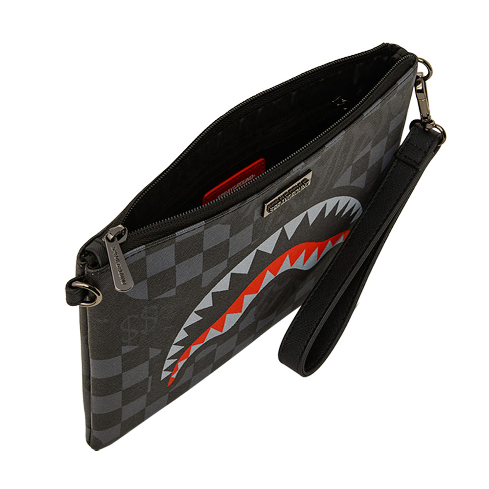 SPRAYGROUND 4AM Red Shark Crossover Clutch Unisex Τσάντα Χιαστί - Χειρός - 3