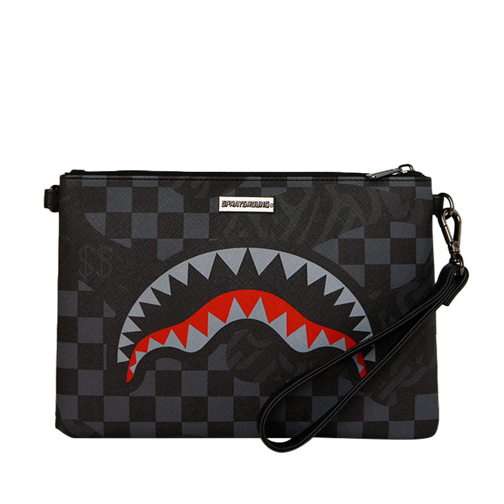 SPRAYGROUND 4AM Red Shark Crossover Clutch Unisex Τσάντα Χιαστί - Χειρός - 4
