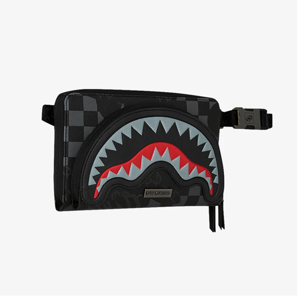 SPRAYGROUND 4am Red Shark Crossbody Unisex Τσαντάκι Μέσης - 2