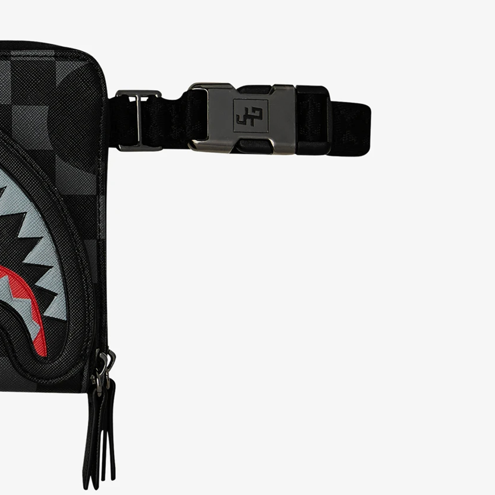 SPRAYGROUND 4am Red Shark Crossbody Unisex Τσαντάκι Μέσης - 4