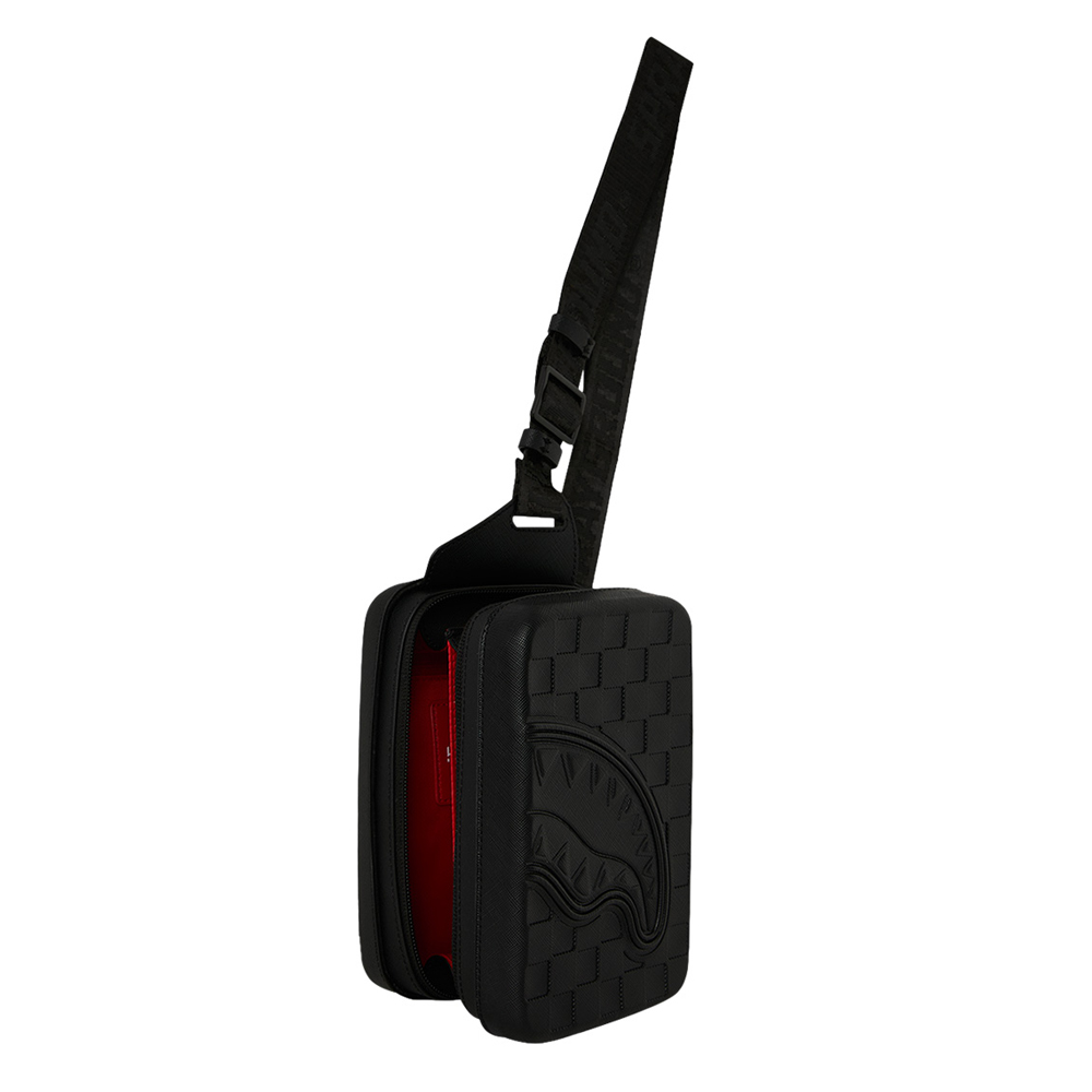 SPRAYGROUND Raised Check Hard Shell Sling Unisex Τσάντα Χιαστί - 2