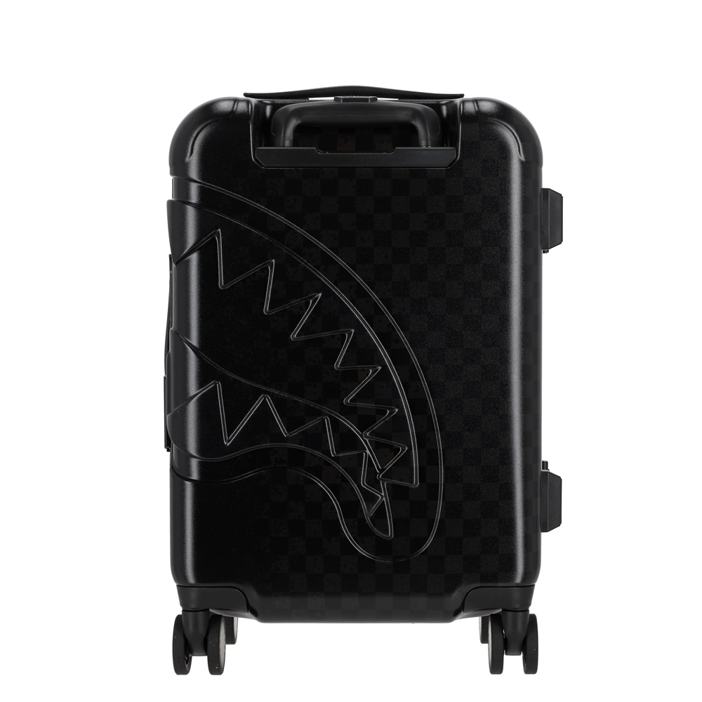 SPRAYGROUND Spray Spritz Grey Check Carryon Unisex Βαλίτσα  - 3