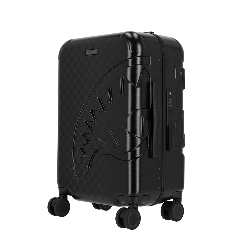 SPRAYGROUND Spray Spritz Grey Check Carryon Unisex Βαλίτσα  - 5