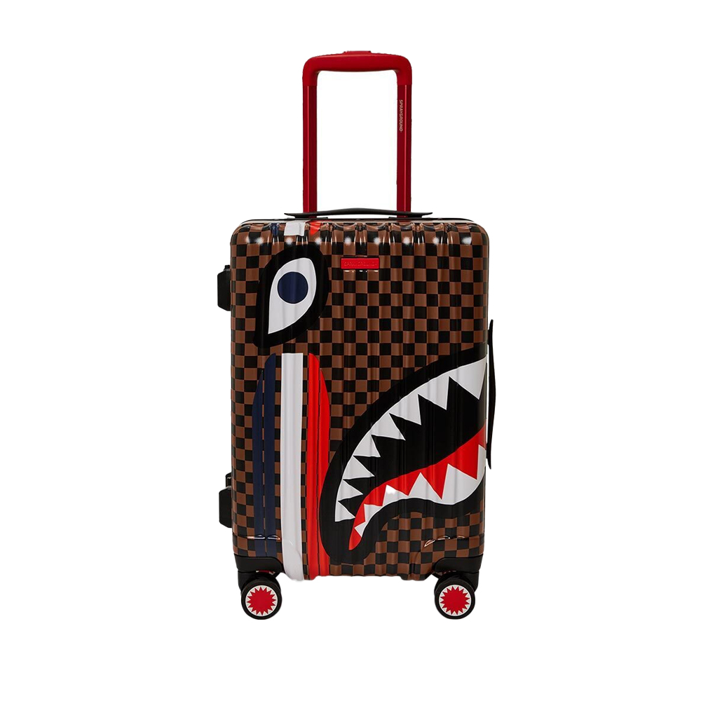 SPRAYGROUND Machine Francaise Carry-On Luggage Unisex Βαλίτσα  - Καφέ