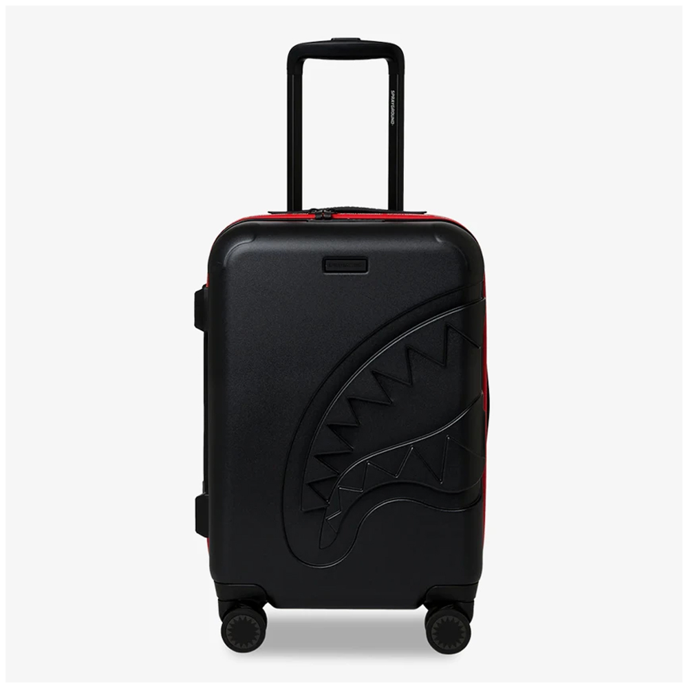 SPRAYGROUND Printed Zipper Shark Carry-on Luggage Unisex Βαλίτσα - Μαύρο