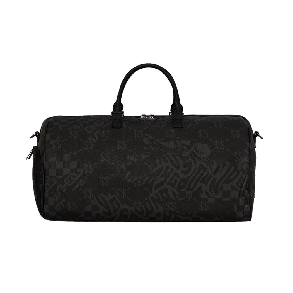SPRAYGROUND 3AM Check Pttern Large Duffle Unisex Σακ Βουαγιάζ  - Μαύρο