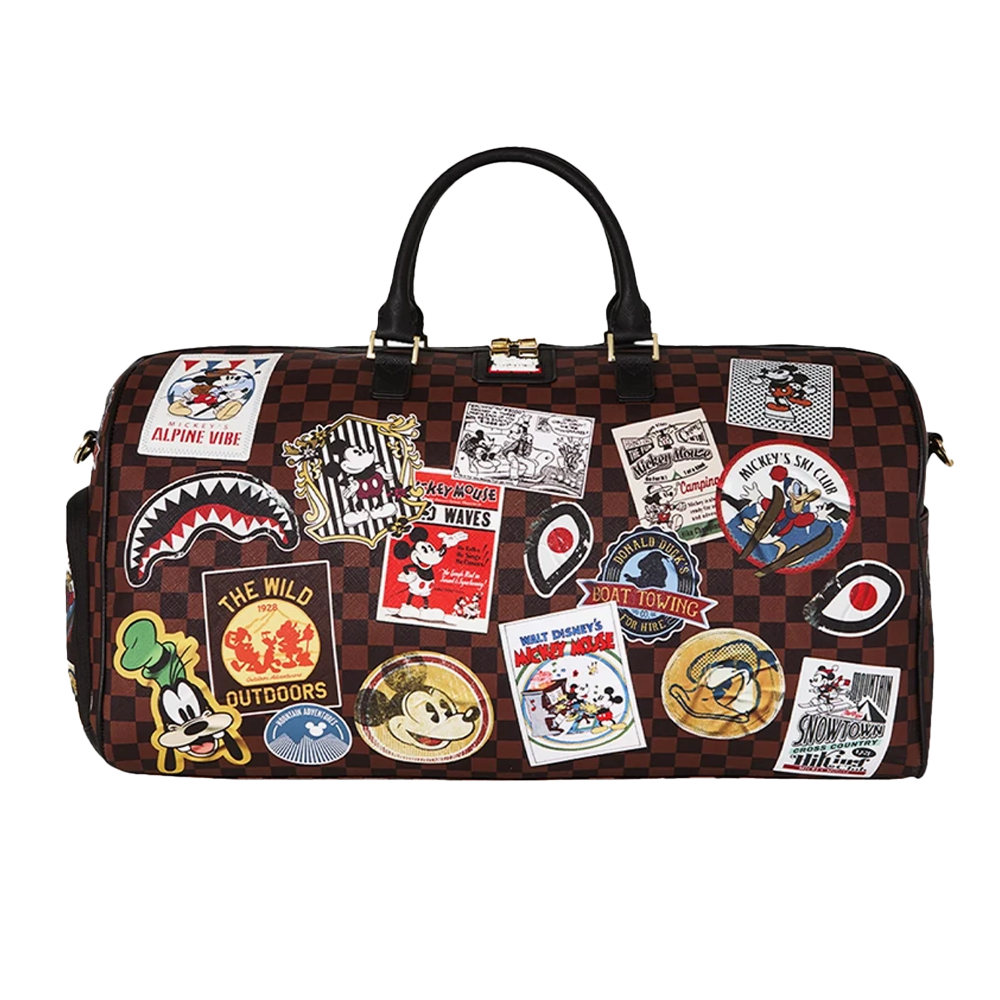 SPRAYGROUND Mickey Global Mogul Style Large Duffle Unisex Βαλίτσα - Καφέ