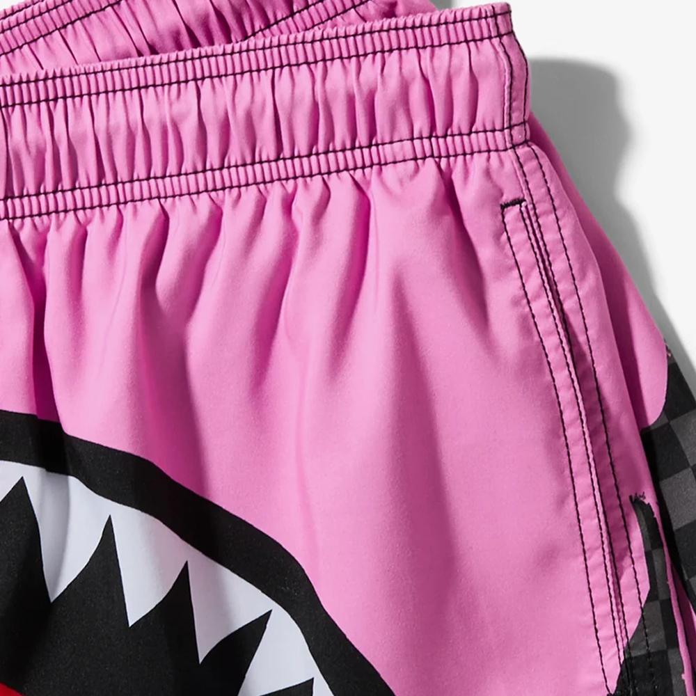 SPRAYGROUND Pink Paint Drips Swim Short Ανδρικό Μαγιό Σορτς - 3