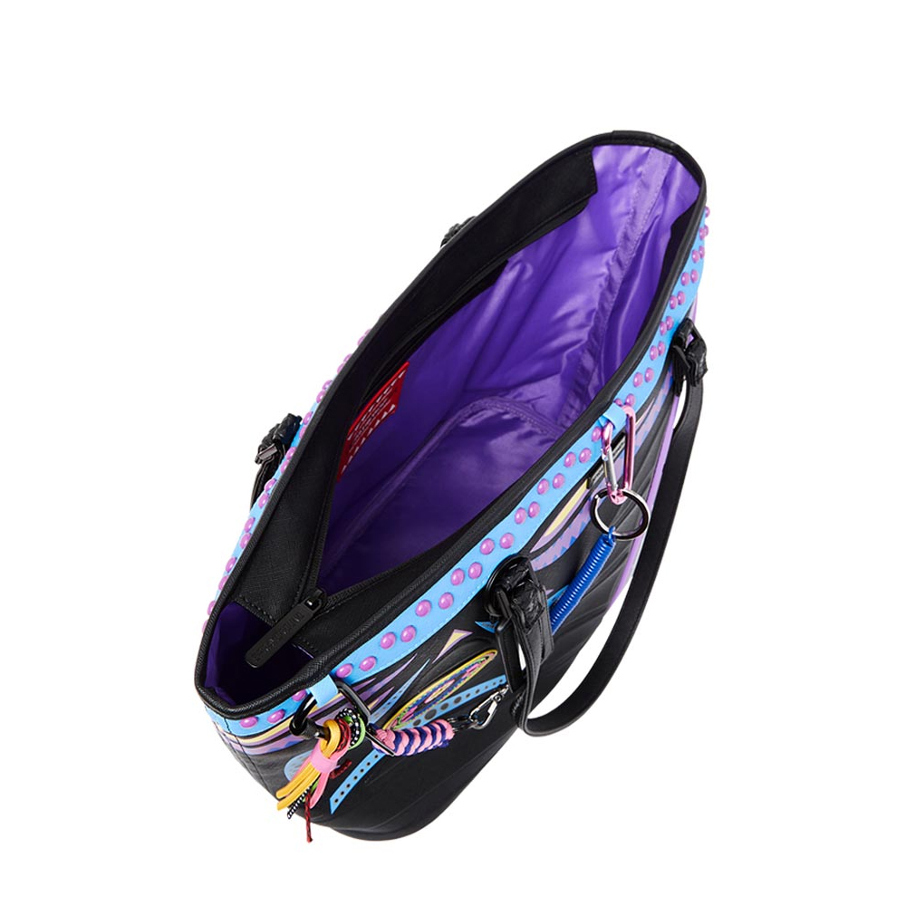 SPRAYGROUND Ai Wonderland Purple Tote  Γυναικεία Τσάντα 'Ωμου  - 3