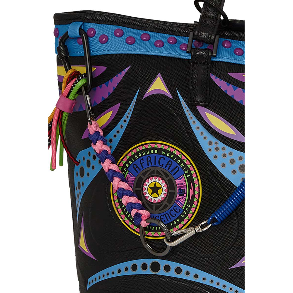 SPRAYGROUND Ai Wonderland Purple Tote  Γυναικεία Τσάντα 'Ωμου  - 4